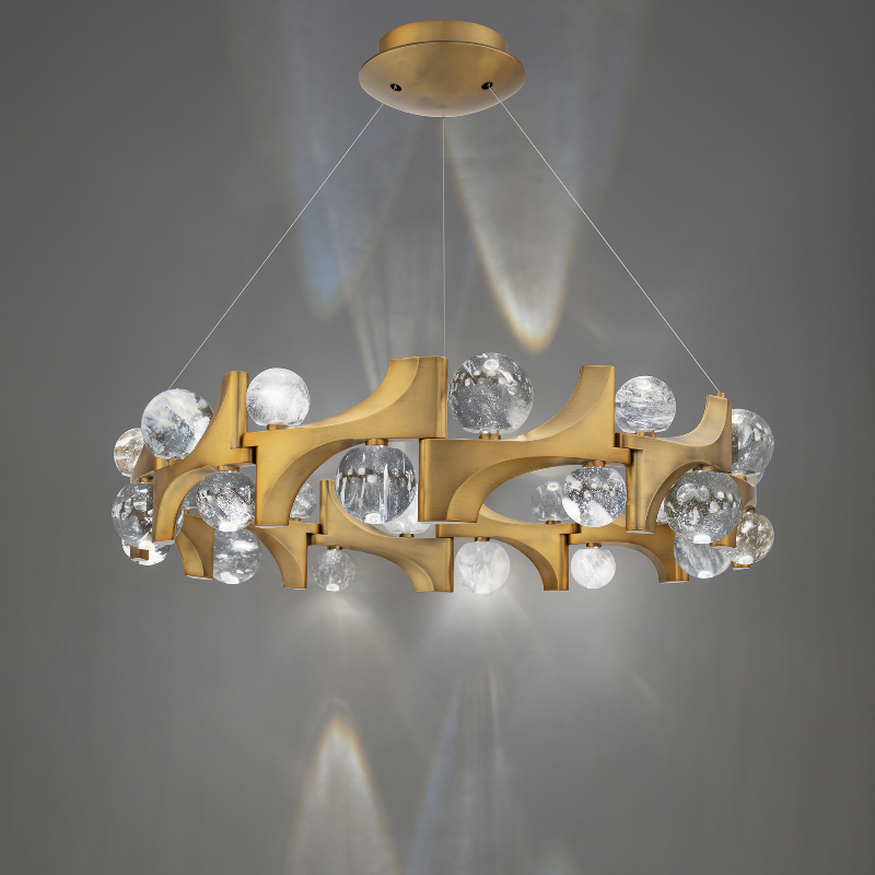 Schonbek Beyond BPD45536 Amorina 1-lt 36" LED Pendant, CCT Selectable - Aged Brass