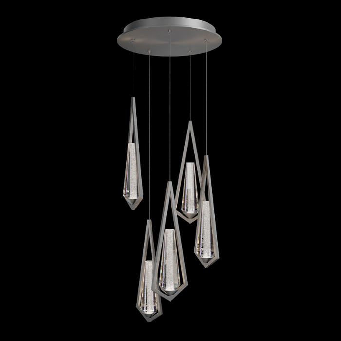 Schonbek Beyond BPD66205 Devotion 5-lt 17" LED Pendant, CCT Selectable - Satin Nickel
