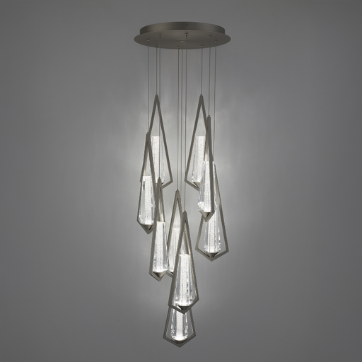 Schonbek Beyond BPD66209 Devotion 9-lt 17" LED Pendant, CCT Selectable - Satin Nickel