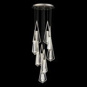 Schonbek Beyond BPD66209 Devotion 9-lt 17" LED Pendant, CCT Selectable - Satin Nickel