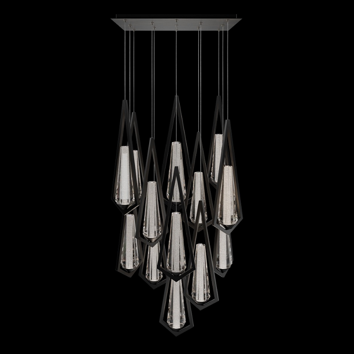 Schonbek Beyond BPD66213S Devotion 13-lt 20" LED Pendant, CCT Selectable - Black