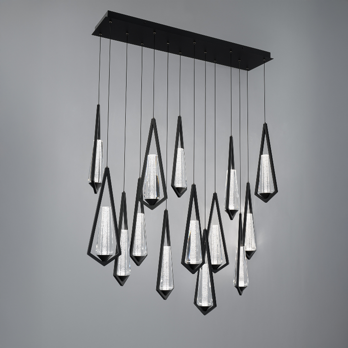Schonbek Beyond BPD66214L Devotion 14-lt 40" LED Pendant, CCT Selectable - Black