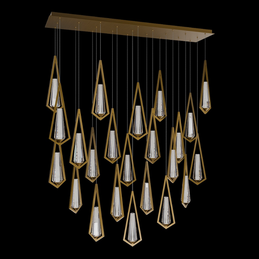 Schonbek Beyond BPD66223L Devotion 23-lt 53" LED Pendant, CCT Selectable - Aged Brass