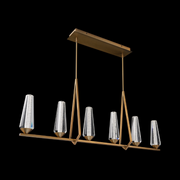 Schonbek Beyond BPD66247 Devotion 6-lt 47" LED Pendant, CCT Selectable - Aged Brass