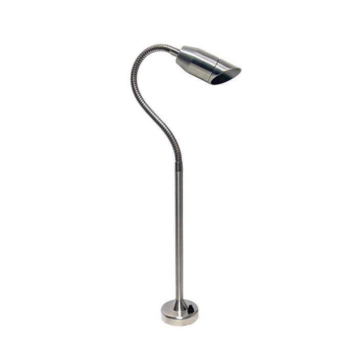 Focus Industries BQ02 Series Angled Bullet 7W LED BBQ Light with Flex Deck Base, 550 Lumen
