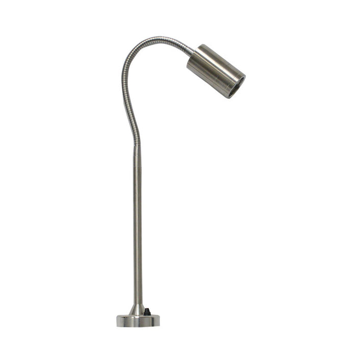 Focus Industries BQ03 Series Threaded Cylinder 7W LED BBQ Light with Flex Deck Base, 3000K, 550 Lumen