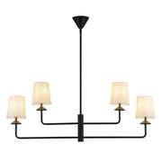 Alora Mood CH497445 Bridgette 4-lt 45" Chandelier - Matte Black