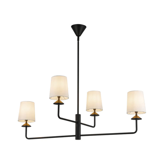 Alora Mood CH497445 Bridgette 4-lt 45" Chandelier - Matte Black