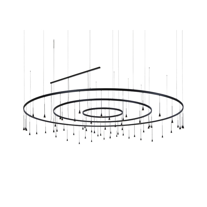 Bover Skybell Circle S/62L/42 197" LED Pendant, Up and Down Light