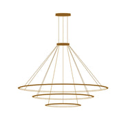 Bover Circular S/3L 3-lt 119" LED Pendant, Inward Light-Gold