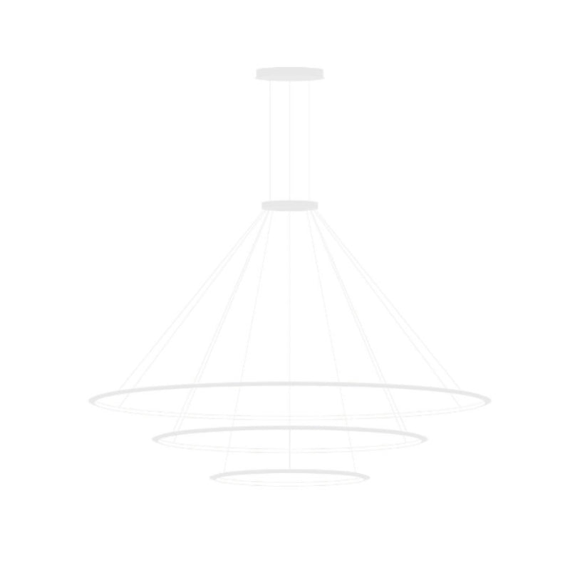 Bover Circular S/3L 3-lt 119" LED Pendant, Inward Light-White