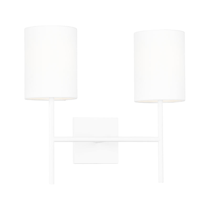 Visual Comfort BW1012 Key 2-lt 16" Medium Wall Sconce - Matte White