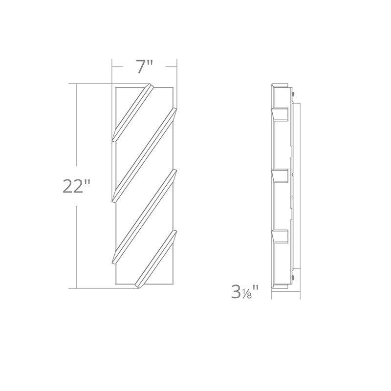 Schonbek Beyond BWS41422 Barra 22" Tall LED Wall Sconce