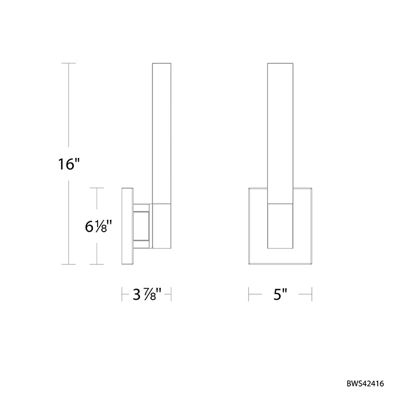 Schonbek Beyond BWS42416 Baton 16" Tall LED Wall Sconce