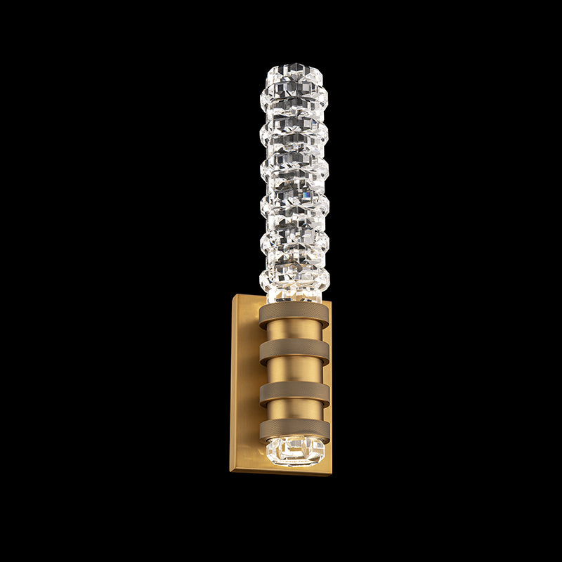 Schonbek Beyond BWS60518 Kemberly 18" Tall LED Wall Sconce, 4CCT Selectable - Aged Brass