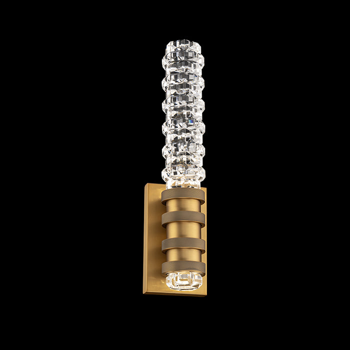 Schonbek Beyond BWS60518 Kemberly 18" Tall LED Wall Sconce, 4CCT Selectable - Aged Brass