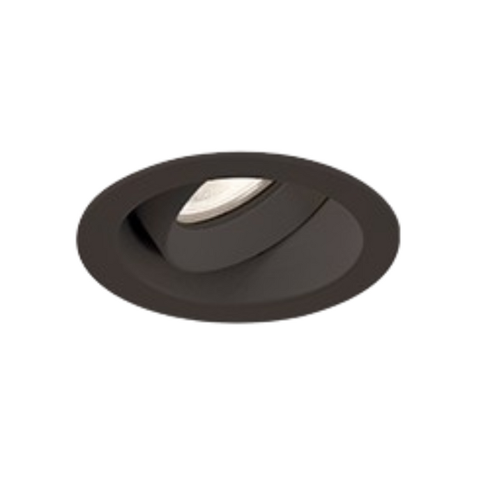 Eurofase BTGO-1R-T Baby Tango 1 Light 5W Round LED Flat Gimbal Trim, Honeycomb Louvre - Black