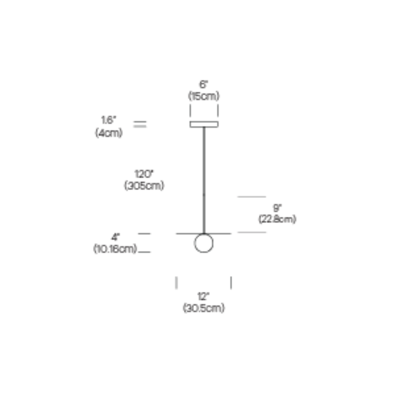 Pablo Designs Bola Disc 12" LED Pendant