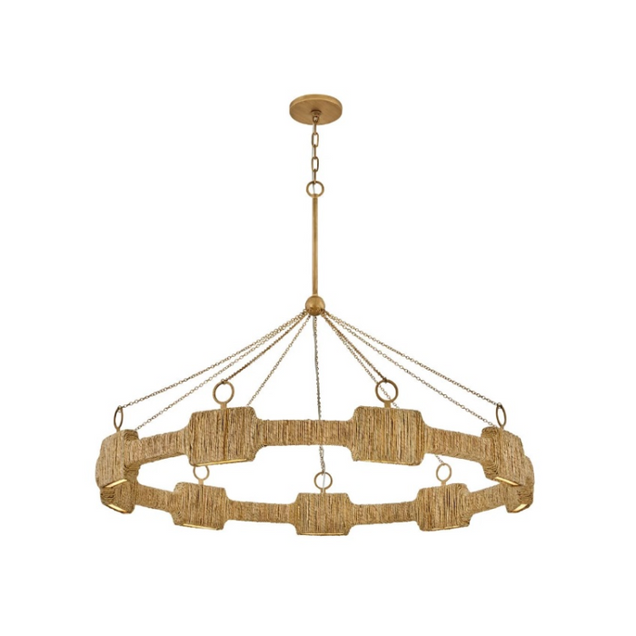Hinkley 34108 Raffi 9-lt 48" LED Chandelier - Burnished Gold