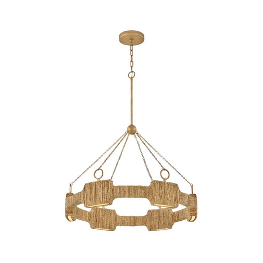 Hinkley 34106 Raffi 6-lt 30" LED Chandelier - Burnished Gold