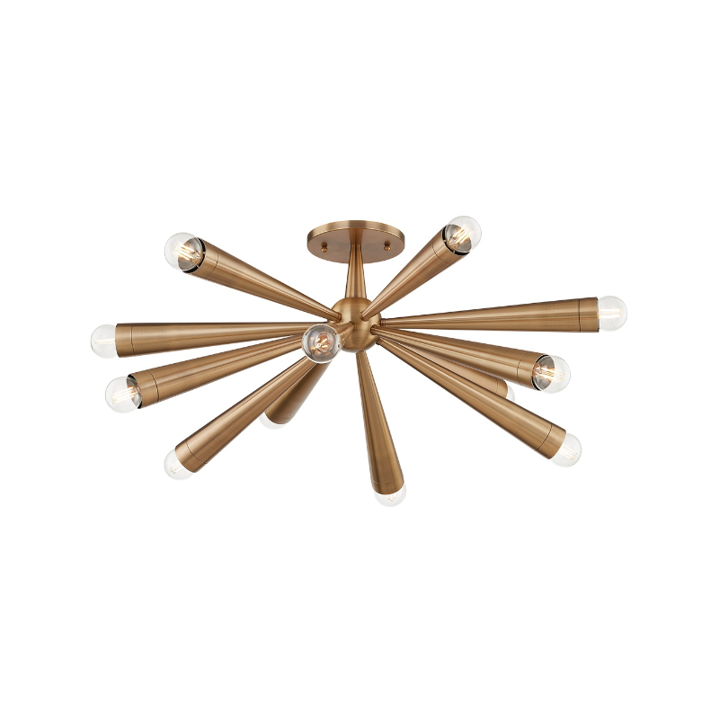 Troy C1030 Keanu 12-lt 30" Semi Flush