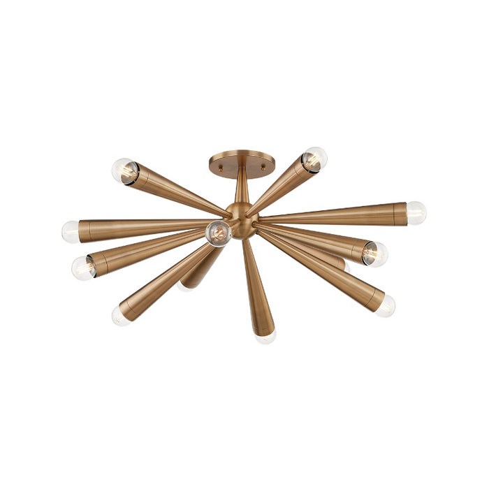 Troy C1030 Keanu 12-lt 30" Semi Flush