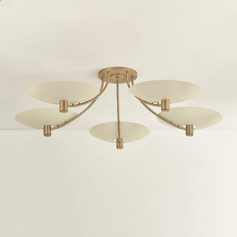 Troy C1160 Wolfe 5-lt 60" Semi-Flush Mount