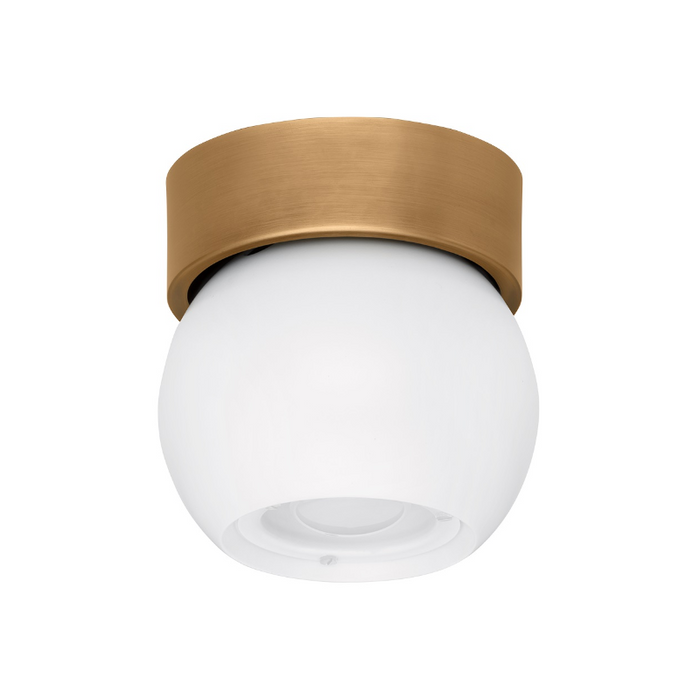 Troy C1406 Odin 1-lt 6" LED Flush Mount - Patina Brass/Soft White