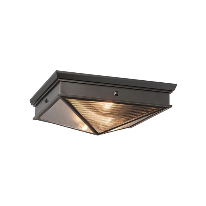 Alora FM332615 Cairo 2-lt 15" Flush Mount - Urban Bronze