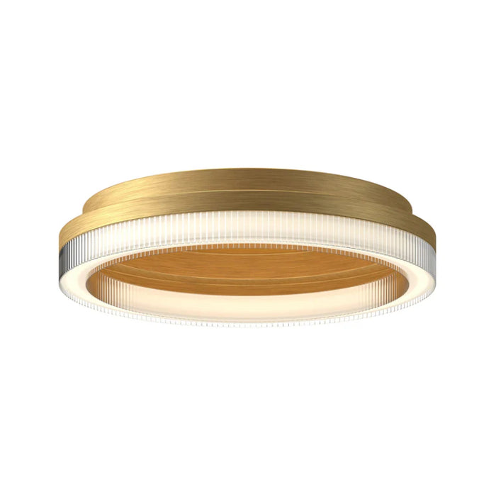 Kuzco FM46116-3CCT-UNV Calix 1-lt 16" LED Flush Mount, 3CCT Selectable - Brushed Gold