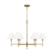 Visual Comfort CC1776 Ridgewood 6-lt 36" Large Chandelier - Burnished Brass