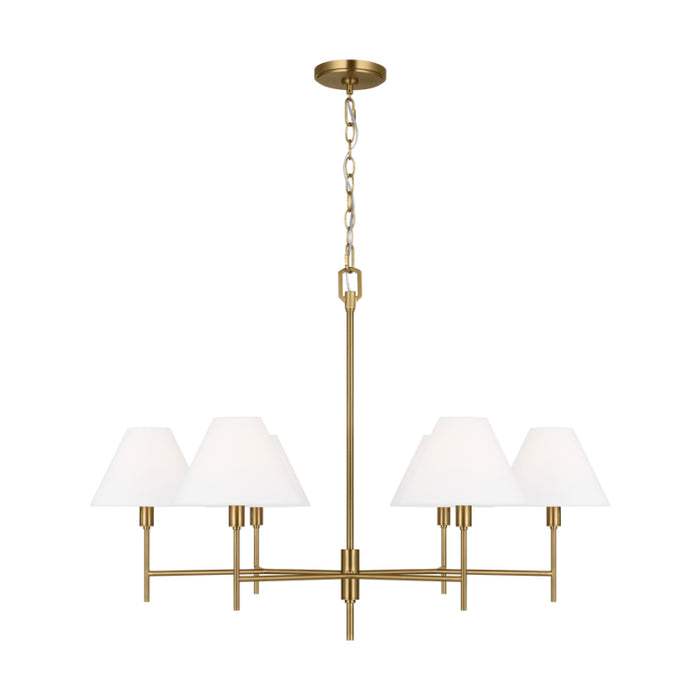 Visual Comfort CC1776 Ridgewood 6-lt 36" Large Chandelier - Burnished Brass