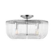 Visual Comfort CF1144 Pierce 4-lt 20" Medium Flush Mount - Polished Nickel