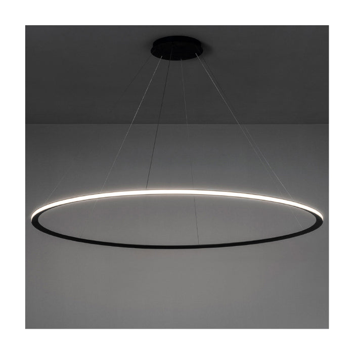 Bover Circular S/200/H 1-lt 82" LED Pendant, Outward Light