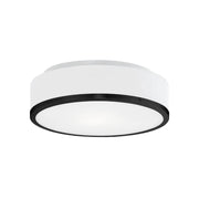 Kuzco FM43117 Charlie 1-lt 12" LED Flush Mount, 5CCT Selectable-Black