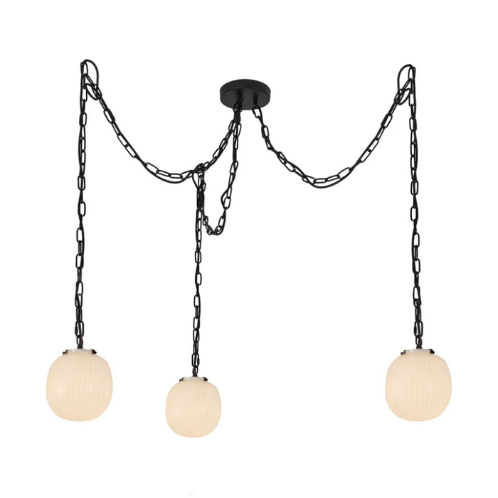 Alora Mood MP579707 Cherise 3-lt 7" Pendant - Matte Black