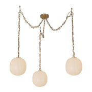 Alora Mood MP579712 Cherise 3-lt 12" Multi Pendant - Brushed Gold