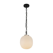 Alora Mood PD579112 Cherise 1-lt 12" Pendant - Matte Black