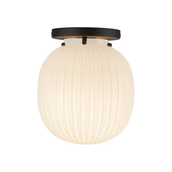 Alora Mood SF579107 Cherise 1-lt 7" Semi-Flush Mount - Matte Black