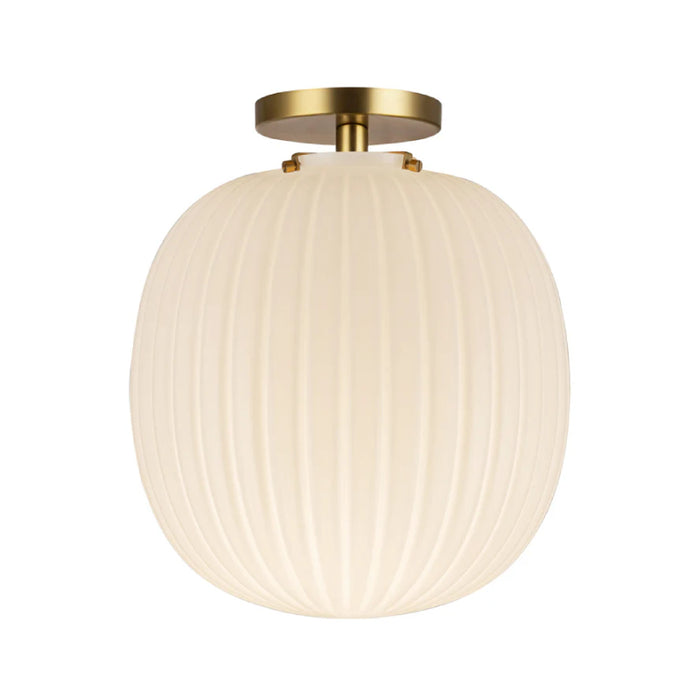 Alora Mood SF579112 Cherise 1-lt 12" Semi-Flush Mount - Brushed Gold