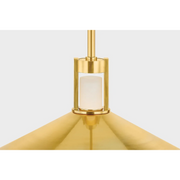 Hudson Valley 3028 Clermont 2-lt 28" LED Pendant - Aged Brass