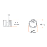 DMF C Series 4" LED Round New Construction Downlight w/ Emergency Remote Test Switch, 2000lm
