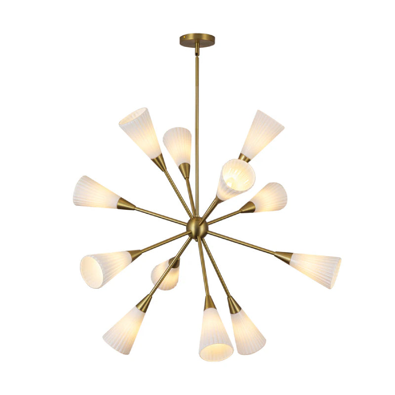 Alora Mood CH462039 Cosmo 12-lt 39" Chandelier - Brushed Gold