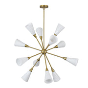 Alora Mood CH462039 Cosmo 12-lt 39" Chandelier - Brushed Gold
