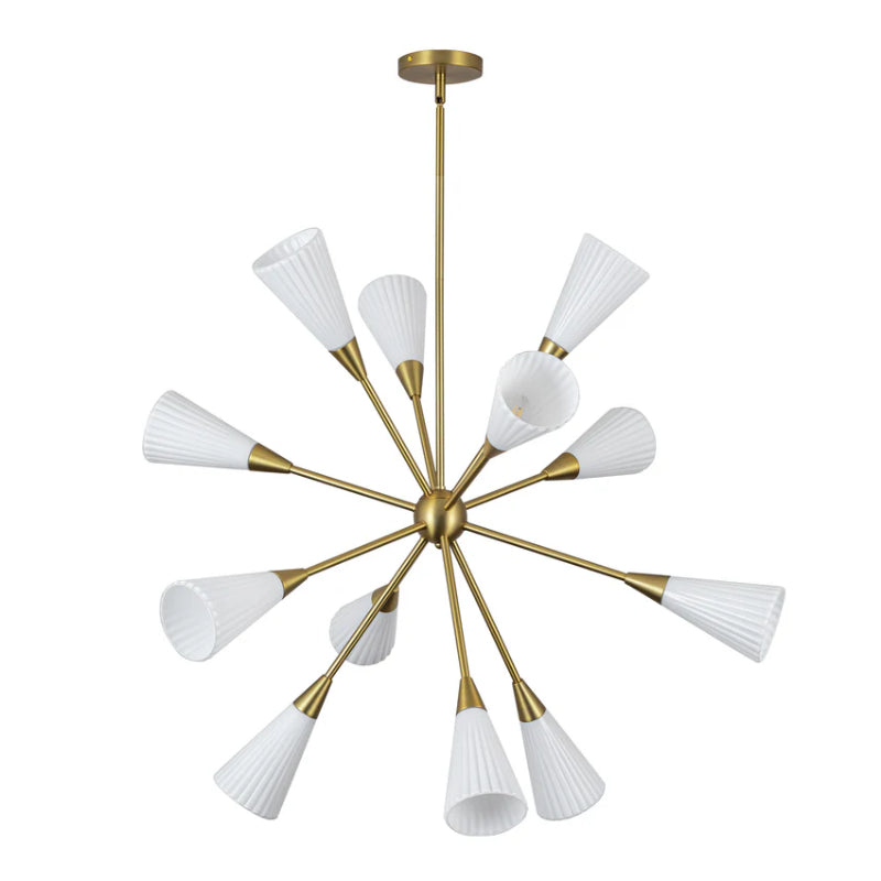Alora Mood CH462039 Cosmo 12-lt 39" Chandelier - Brushed Gold