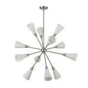 Alora Mood CH462039 Cosmo 12-lt 39" Chandelier - Brushed Nickel