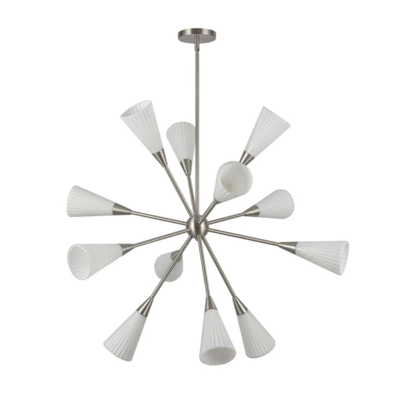 Alora Mood CH462039 Cosmo 12-lt 39" Chandelier - Brushed Nickel