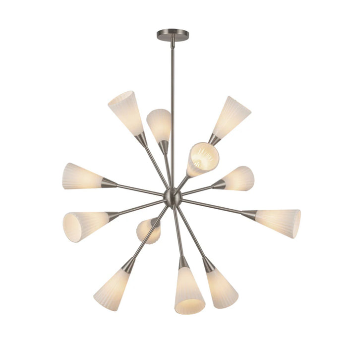 Alora Mood CH462039 Cosmo 12-lt 39" Chandelier - Brushed Nickel