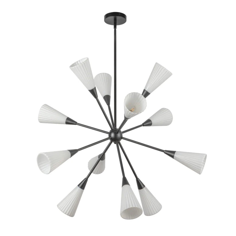 Alora Mood CH462039 Cosmo 12-lt 39" Chandelier - Matte Black