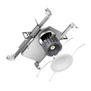 DMF C Series 4" LED Round New Construction Downlight w/ Emergency Remote Test Switch, 1000/1500/2000lm Selectable